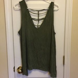 American Eagle Soft & Sexy Rib cage tank
